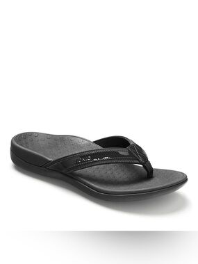 Vionic High Tide Orthotic Platform Flip Flop Sandals Black Size 11